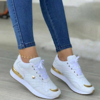 Hattie - Plateau Frauen Turnschuhe – Weiß