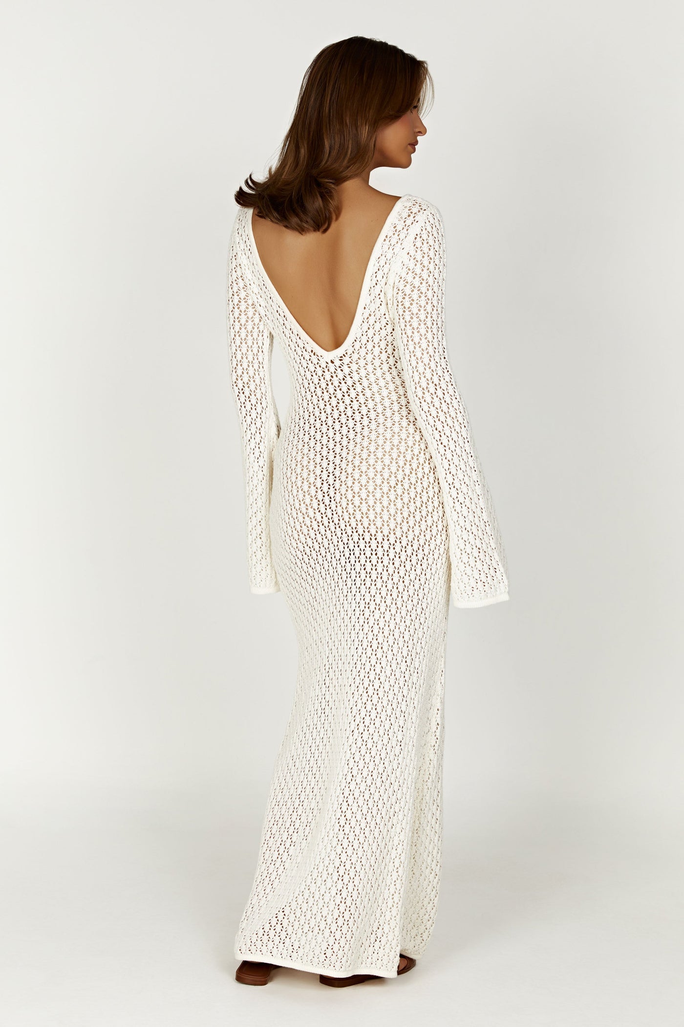 Sashna - Sexy Rückenfreies langes Kleid