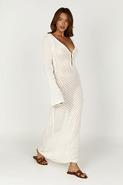 Sashna - Sexy Rückenfreies langes Kleid