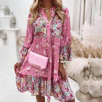 Heidi-Mode | Lässiges Kleid Mit Rüschen – Rosa