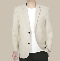 Sakko für Herren - Italienischer Sommerblazer – Beige