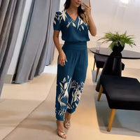 Eliza | Stilvolles Set aus Oberteil und Hose – Blau