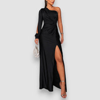 Izzy | Elegantes anspruchsvolles Sommerkleid – Schwarz