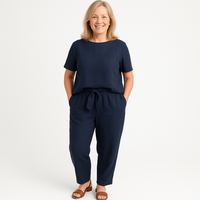 Maria™ | Bequemes Damen-Set – Blau