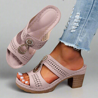 Albrechtine | Orthopädische Sandalen mit Strass-Komfort – Rosa