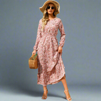 Gottliebe | Elegantes Boho-Maxikleid aus Chiffon – 1