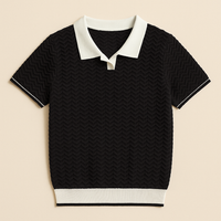LUCA | POLOSHIRT AUS RICCIOTUCH – Schwarz