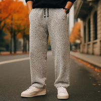 Tobias | Strukturhose für Herren mit Kordelzug – Hellgrau