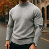 Klara | Eleganter Merinowollpullover für Damen – Hellgrau