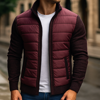 Ronja | Premium Fleecejacke für Herren – Burgunderrot