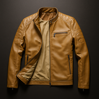 Draycott Leather Jacket – Gold