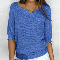 Kelora - Leichter Pullover mit weichem Griff – Blau