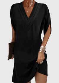 Joanne - Elegantes, schmeichelhaftes Kleid – Schwarz