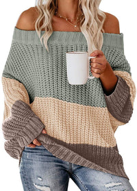 DAMES OFF-SHOULDER PULLOVER | MODERN, BEQUEM, STILVOLL – Grau
