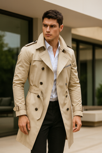 Manny | Handgefertigte Jacke – Beige