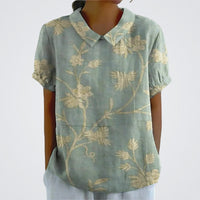 Lina™ | Bluse mit Blumenmuster – Gelb/Grün