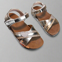 Emerenzia | Kinder-Sandalen aus weichem Premiumleder – QK999 Silber