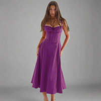 Josina | Premium Waist Dress im Bustier-Design – Lila