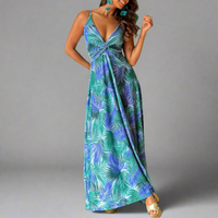 Swenja | Boho Sommerkleid für Eleganz und Komfort – Hellblau