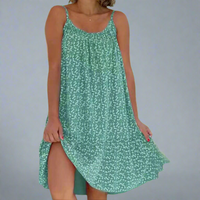 Paldrudis | Blumenbedrucktes Camisole-Kleid – Grün
