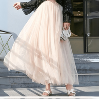 Heidi-Mode | Damen Lange Rock – Beige
