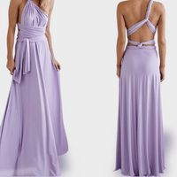 Noriswina | Sexy Multiway Boho Maxi-Kleid für besondere Anlässe – Lila
