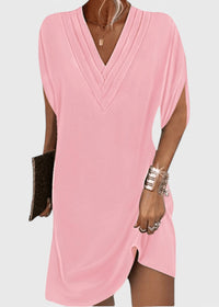 Joanne - Elegantes, schmeichelhaftes Kleid – Rosa