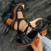 Malou – Elegante Sandale – Schwarz