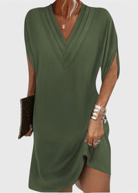 Joanne - Elegantes, schmeichelhaftes Kleid – Grün