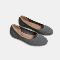 Edith™ | Eleganter atmungsaktiver Ballerinaschuh zum Hineinschlüpfen – Grau