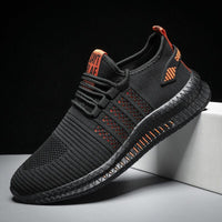 Lehmann Modehaus | stilvolle Mode Sneakers für Männer – Schwarz/Orange
