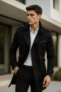Manny | Handgefertigte Jacke – schwarz-1