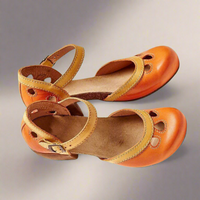 Beatrix | Elegante Orthopädische Sandalen für Komfort – Gelb