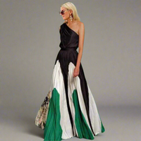 Roselisa | Elegantes Maxikleid für jeden Anlass – Schwarz und Grün