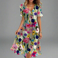 Armgard | Feminines Maxikleid mit Wohlfühlfaktor – Blumenmuster