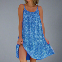 Paldrudis | Blumenbedrucktes Camisole-Kleid – Blau