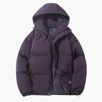 Lara | Gefütterte Winterjacke mit Kapuze – Violett