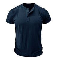 MARLON - BAUMWOLL-T-SHIRT – Blau