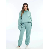 Damen Trainingsset | Zweiteiliges Oversize-Set Lässig – Hellgrün
