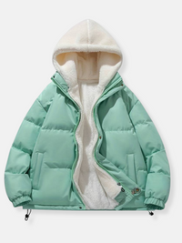 Warmer Winter Puffermantel – Mint