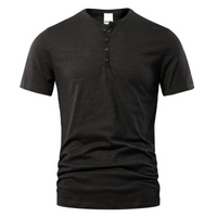 Herren Casual T-Shirt | Kurzärmeliges Basic Oberteil – Schwarz