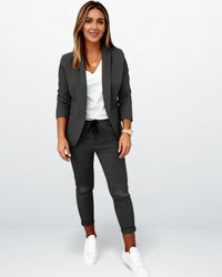 Damen Anzug Set für Alltag und besondere Anlässe | Sportlich-elegant – Dunkelgrau