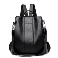 Damen Zwei Wege Griff Modern Rucksack | Stilvoll – Mitternachts Schwarz