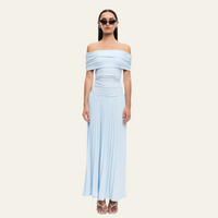 VANDA - ELEGANTES LANGES KLEID – Blau