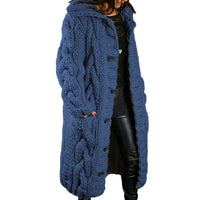DAME OVERSIZED CARDIGAN MANTEL | MODERNER STIL, KOMFORTABEL, VIELSEITIG – Denim Blau