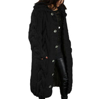 DAME OVERSIZED CARDIGAN MANTEL | MODERNER STIL, KOMFORTABEL, VIELSEITIG – Schwarz