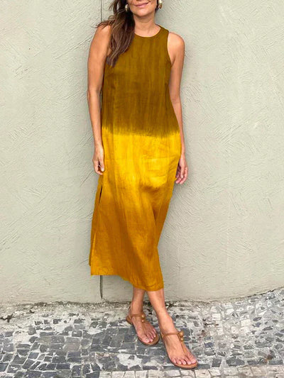 Lucinda - Stilvolles bedrucktes langes Kleid