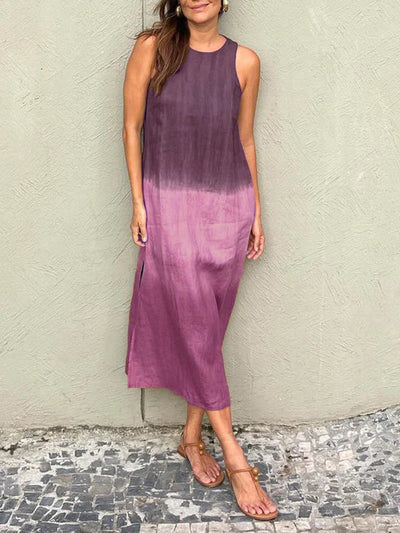 Lucinda - Stilvolles bedrucktes langes Kleid