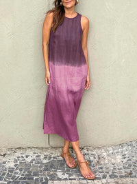 Mira | Stilvolles Printkleid – Paars