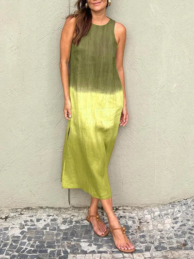 Lucinda - Stilvolles bedrucktes langes Kleid